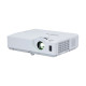 Hitachi CP-X3543WN projector showcasing vibrant colors and features in a modern office setting
